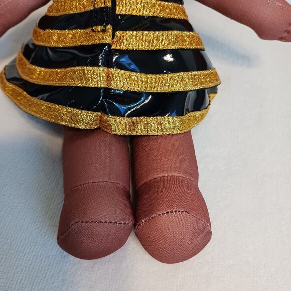 LOL Surprise Plush Doll 15" Brown Face Eyes Yellow Hair Queen Bee Curly Girl Toy - Picture 9 of 15